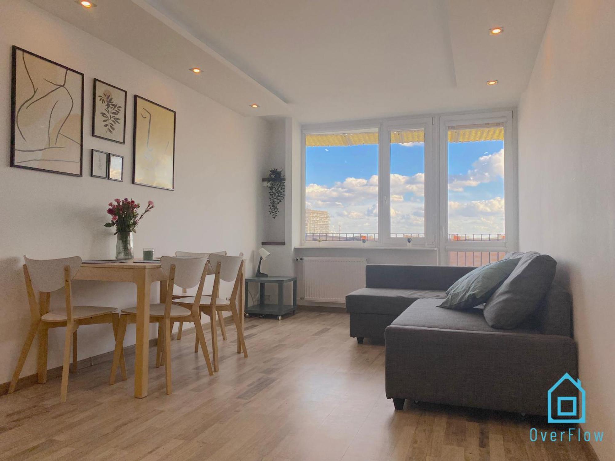 Wave Apartment With Amazing View- 2 Km To Baltic Sea Gdańsk Exteriör bild